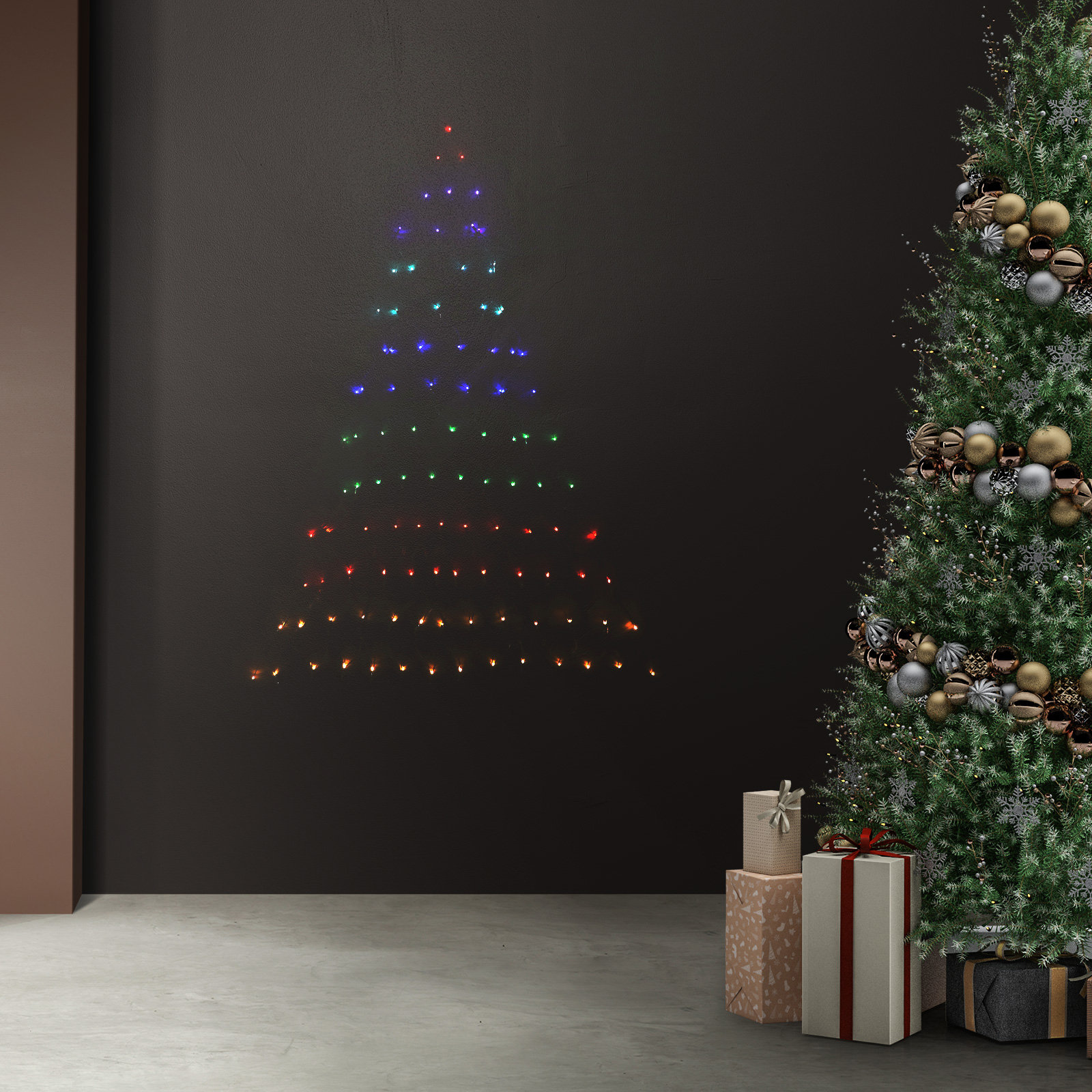 Stockholm Rainbow Tree Shape Net Light 105 LED | Outbax